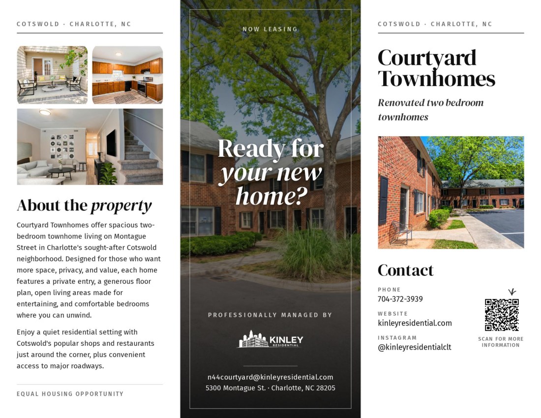 N44 Courtyard Townhomes brochure cover