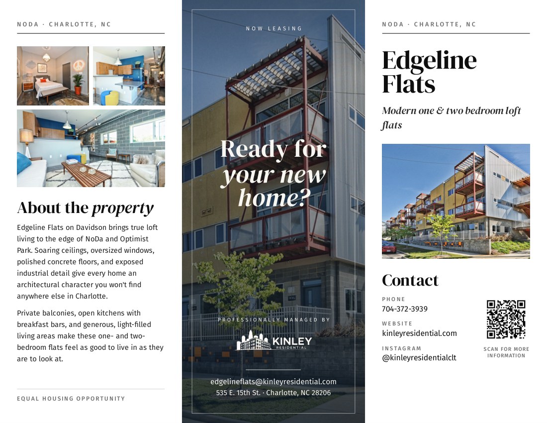 Edgeline Flats brochure cover