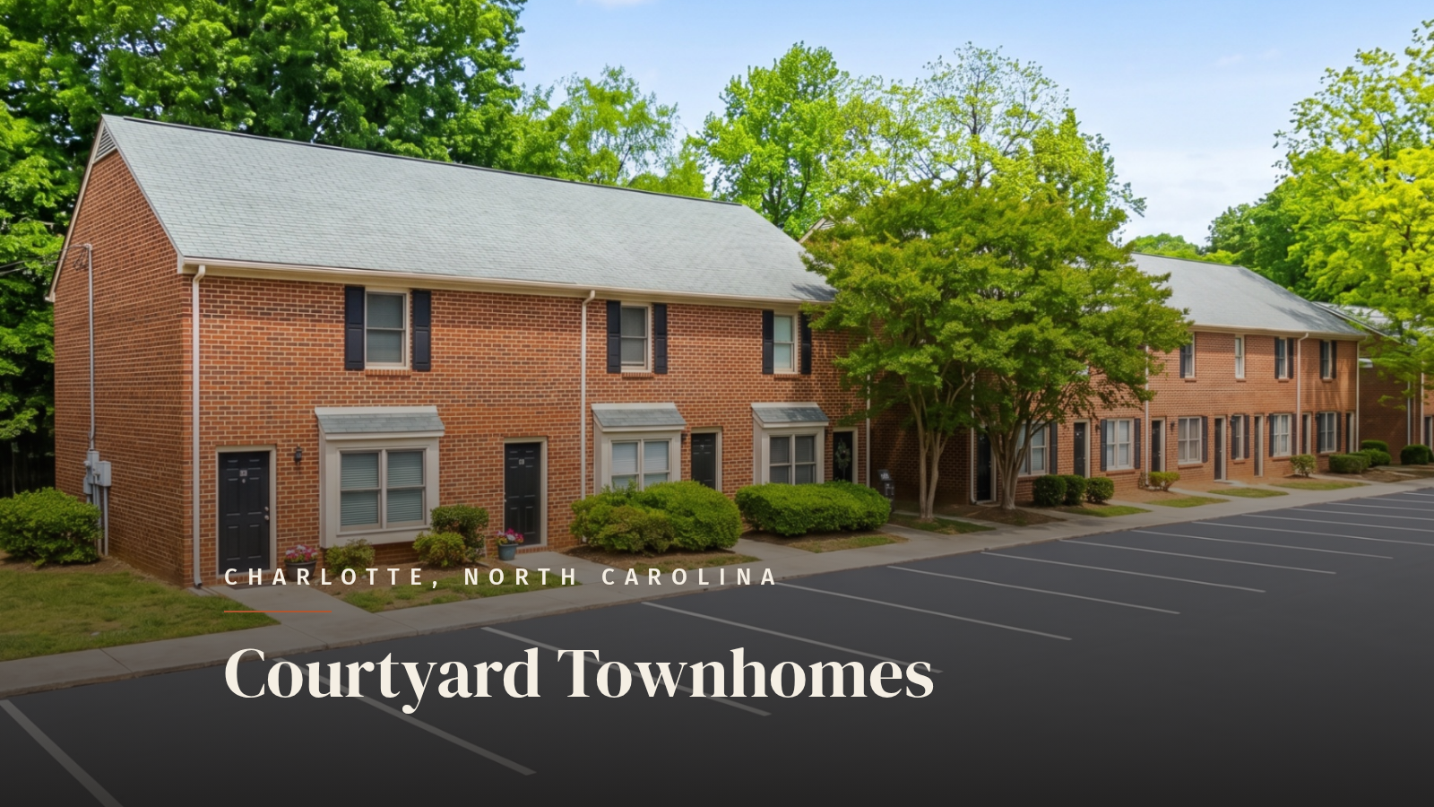 2 bedroom townhome at Courtyard Townhomes in Charlotte, NC
