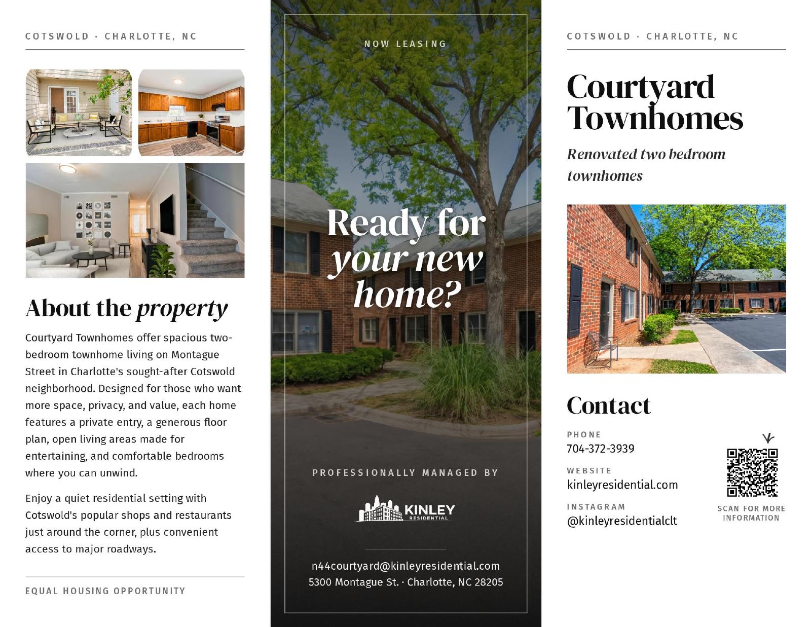 N44 Courtyard Townhomes brochure cover
